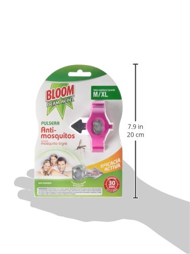 Bloom Derm Pulsera Anti-Mosquitos, M/XL