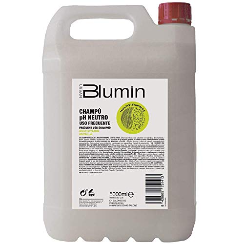 Blumin Champú Profesional de Peluquería Multivitaminas Uso Frecuente, 5 Litros