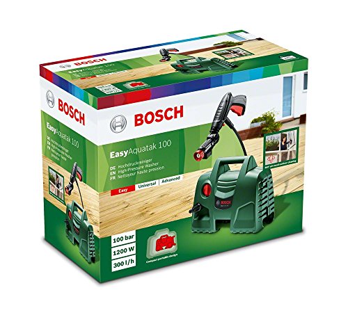 Bosch Home and Garden EasyAquatak 100 360° Hidrolimpiadora a Presión , 1200 W, negro/verde, 100 bares