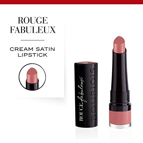 Bourjois Rouge Fabuleux Barra De Labios Tono 002 A l'eau de Rose (Gama rosas), 2.3 g