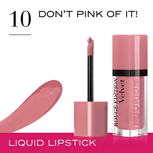 Bourjois Velvet Barra de Labios Líquida Tono 10 Don’t pink of it - 7,7 ml