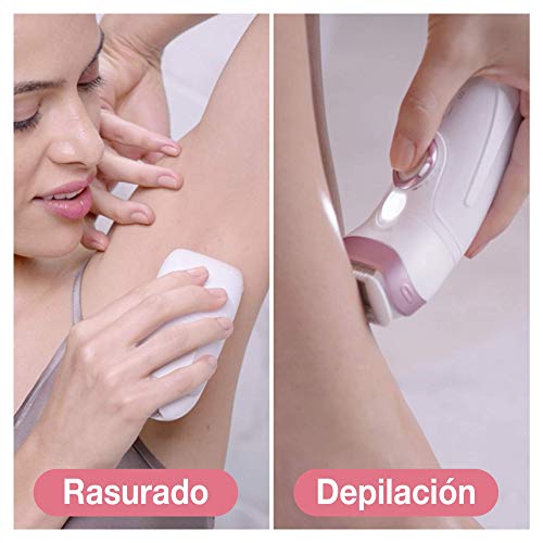 Braun Silk-épil Beauty Set 9 9-995 9 en 1 - Depiladora eléctrica Mujer, Inalámbrica Wet&Dry, Kit de Depilación, Rasuradora, Exfoliación y Limpieza para Rostro y Cuerpo, Blanco/Rosa