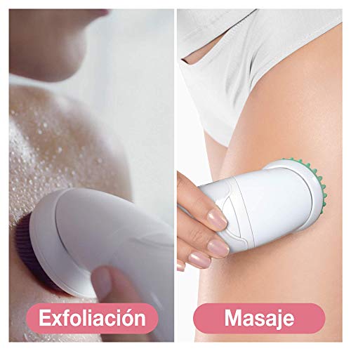 Braun Silk-épil Beauty Set 9 9-995 9 en 1 - Depiladora eléctrica Mujer, Inalámbrica Wet&Dry, Kit de Depilación, Rasuradora, Exfoliación y Limpieza para Rostro y Cuerpo, Blanco/Rosa