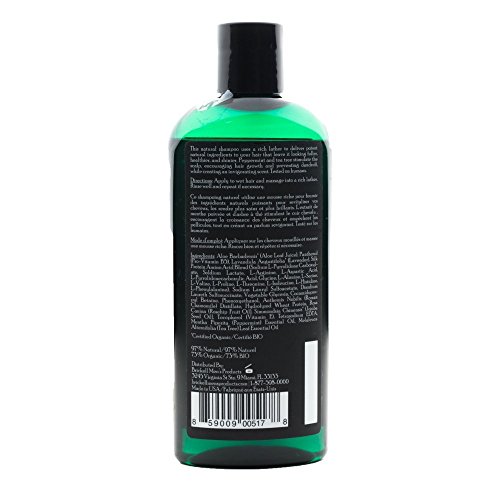 Brickell Men's Products – Champú Fortificante Diario para Hombres – Con Menta y Aceite de Árbol de Té - Natural y Orgánico – 237 ml