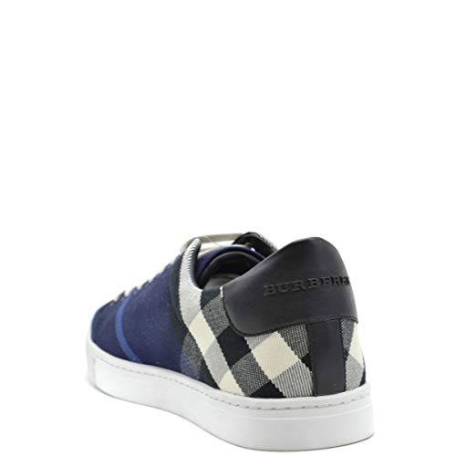 Burberry Zapatillas para Hombre Azul BLU Check + Nero Azul Size: 39.5 EU - 5.5 UK