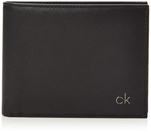 Calvin Klein - Smooth CK 5 CC Coin, Monederos Hombre, Negro (Black), 0.1x0.1x0.1 cm (B x H T)