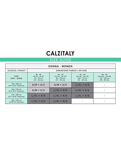 CALZITALY Pijama Anticelulitis, Mallas Reductoras, Rosa y Negro, S/M, L/XL, Made in Italy (L/XL, Negro)