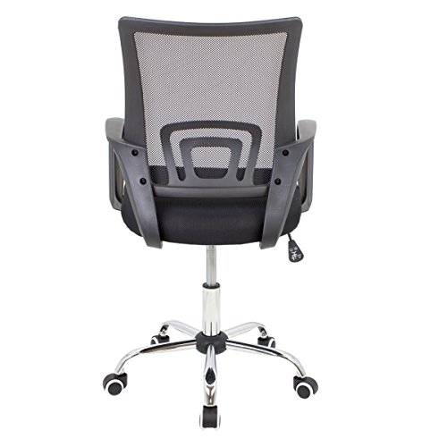 CashOffice - Silla de Escritorio Ergonómica, Silla de Oficina Giratoria con Respaldo Transpirable (Negro)