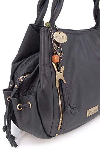 CATWALK COLLECTION - CAZ - Bolso estilo shopper - Cuero - Negro