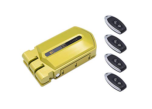 Cerradura Invisible Golden Shield Alarm con 4 mandos y alarma de 95db