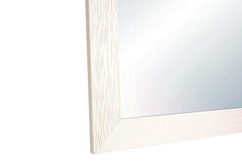 Chely Intermarket, Espejo de Pared Cuerpo Entero 35X100 cm(42,50x107,50 cm)/Blanco/Mod-146, Ideal para peluquerías, salón, Comedor, Dormitorio y oficinas. Fabricado en España. Material Madera.