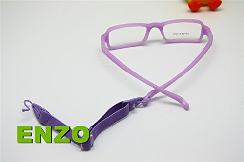 Cinta de sujeción para gafas de niños, banda deportiva para sujeción de gafas (5 piezas por paquete) Colores variados.