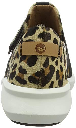 Clarks Un Rio Strap, Zapatillas para Mujer, Multicolor (Leopard PRT Pony Leopard PRT Pony), 38 EU