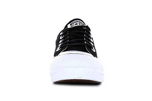 Converse Chuck Taylor CTAS Lift Ox Canvas, Zapatillas para Mujer, Negro (Black/White/White 001), 39 EU