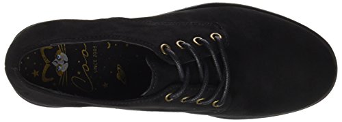 COOLWAY Cruise, Zapatos de Cordones Oxford para Mujer, Negro (Black 000), 41 EU