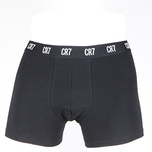 CR7 CRISTIANO RONALDO 3 Pack Basic Trunk bóxer, Hombre, Multicolor (Black), M