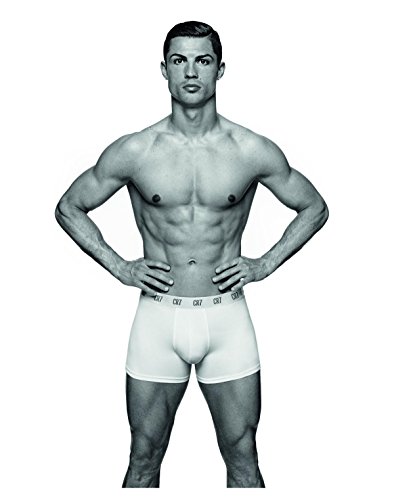 CR7 CRISTIANO RONALDO 3 Pack Basic Trunk bóxer, Hombre, Multicolor (Black), M