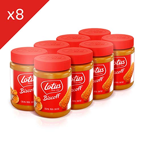 Crema de untar de galleta Lotus Biscoff - 8 tarros de 400 gr. (Total: 3200 gr.)