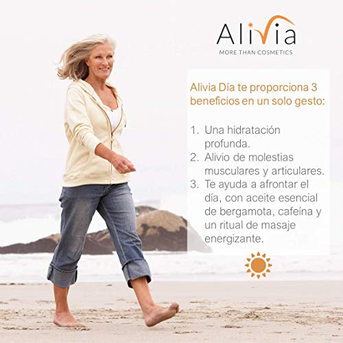 Crema hidratante corporal multifuncional DÍA: Hidratación, alivio del dolor muscular y articular, más efecto energizante. ALIVIA, cosmética natural para sentirse bien. 200 ml