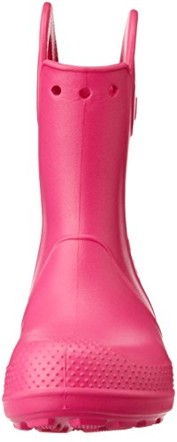 Crocs Handle It Rain Boot K, Botas de Agua Unisex Niños, Rosa (Candy Pink), 24/25 EU