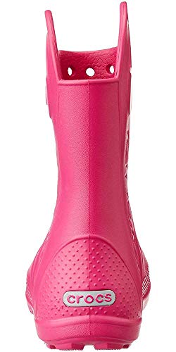 Crocs Handle It Rain Boot K, Botas de Agua Unisex Niños, Rosa (Candy Pink), 24/25 EU