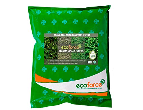 CULTIVERS Abono Ecológico Especial de 5 Kg Coníferas y Setos (Pinos, Abetos, Cipreses y Tuyas). Origen 100% Orgánico y Natural con Alta Concentración de NPK