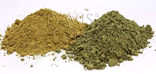 Davis Finest - Tinte para el Cabello, juego de 100 g de polvo de henna y 100 g de polvo de índigo, tinte natural para cabello o barba, marrón/negro, sin PPD