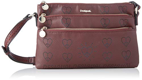 Desigual Bag True Love Durban, Bandolera para Mujer, Rot (Ruby Wine), 17.5x4x27.2 centimeters (B x H x T)