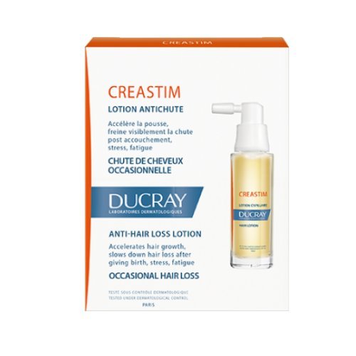 Ducray Creastim nueva loción anti pérdida de cabello acelera el crecimiento del cabello 2 x 30 ml