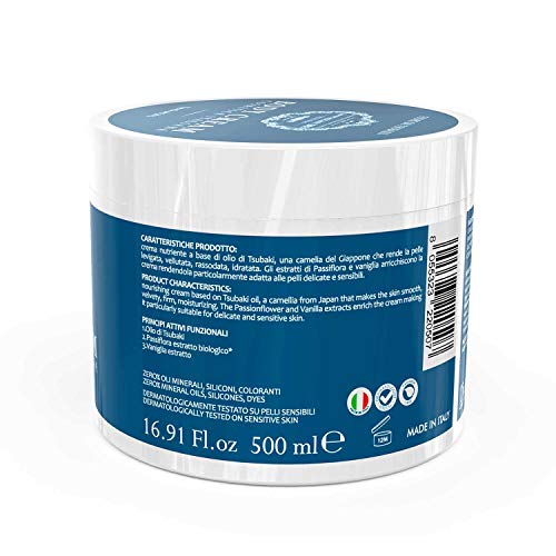 Dulàc - Body Cream Cosmetica Italiana - 500 ml - Crema Hidratante Corporal con Flores Tsubaki - piel suave, aterciopelada, reafirmada, hidratada - 97,95% natural - Apothecary 1982