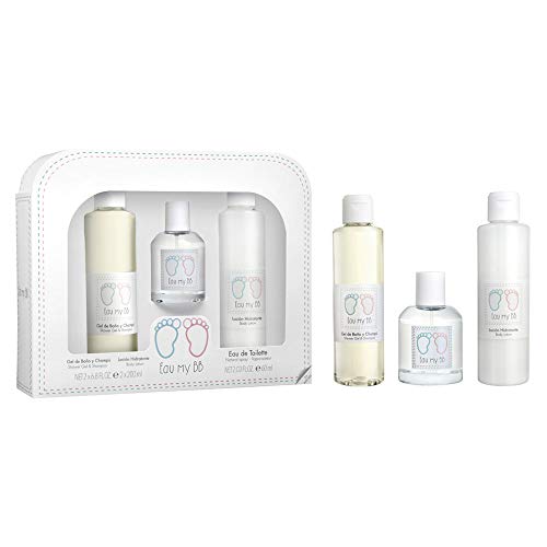 EAU MY BB pack gel de baño y champú 200 ml + locion hidratante 200 ml + colonia spray 60ml