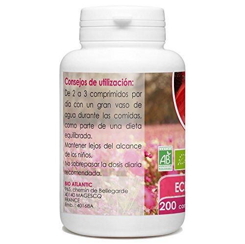 Echinacea Orgánica - Echinacea purpurea - 400mg -200 comprimidos