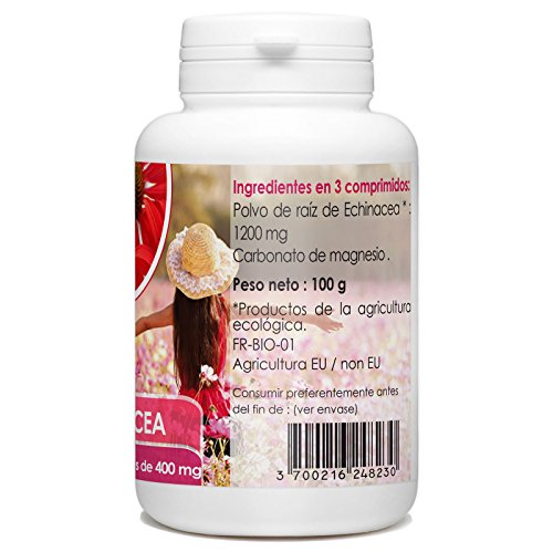 Echinacea Orgánica - Echinacea purpurea - 400mg -200 comprimidos