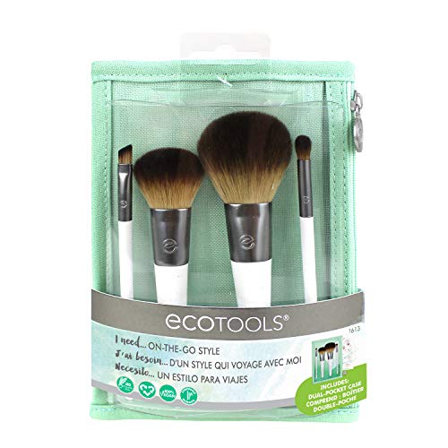 Ecotools On-the-go style kit - set de 4 brochas + neceser 21 g