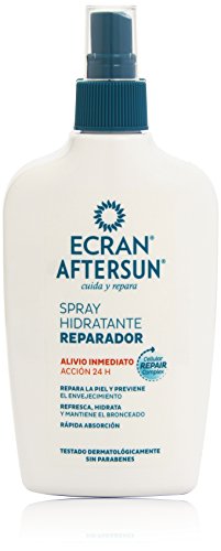 Ecran Aftersun, Spray Post-Solar Hidratante y Reparador, Blanco - 200 ml