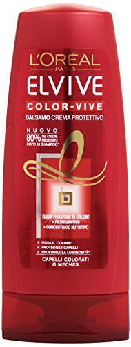 Elvive – bálsamo Crema de protección, Elixir fijador de color, filtros UVA/uvb, concentrado nutritivo, para el cabello de colores O mechas – 200 ML