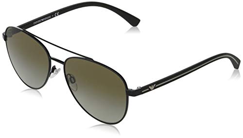 Emporio Armani 0EA2079 Gafas de Sol, Matte Black, 58 para Hombre