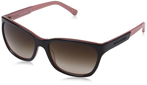 Emporio Armani 504613 Gafas de sol, Black/Opal Pink, 56 para Mujer