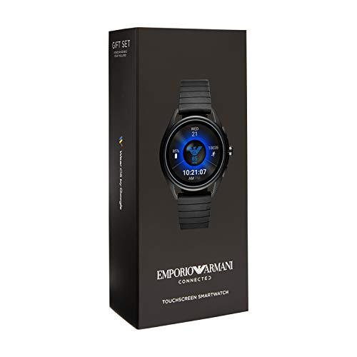 Emporio Armani Connected - Smartwatch con pantalla táctil, Negro