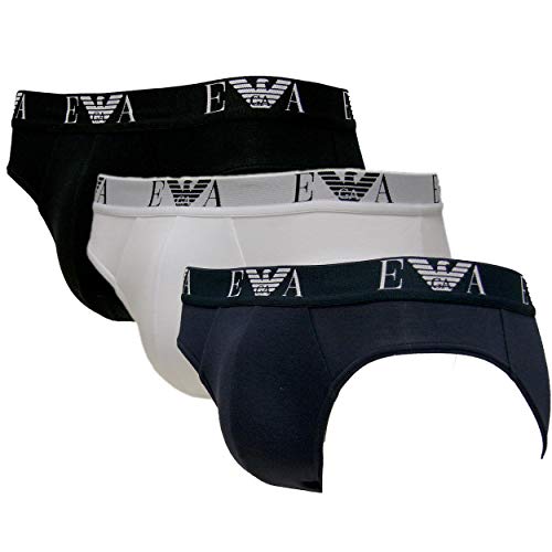 Emporio Armani Paquete de 3 hombres, calzoncillos, multicolor, S