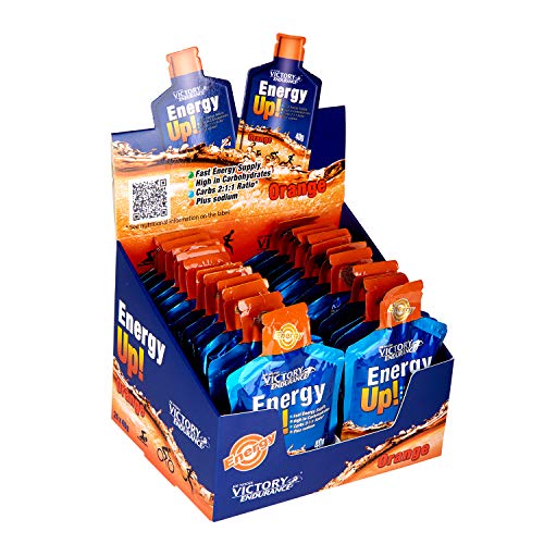 Energy Up Gel Cafeína Sabor Naranja. Con plus de sodio. Energía inmediata