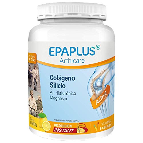 Epaplus Articulaciones Colágeno + Silicio + Ácido Hialurónico INSTANT- 30 Días ( 334 gramos, sabor limón)