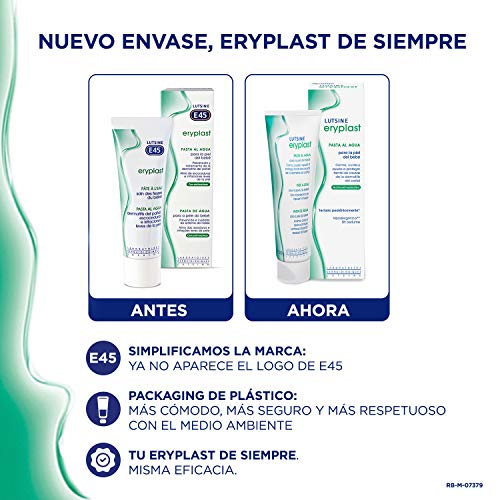 Eryplast Lutsine E45 - Pasta al Agua Crema Pañal Bebé - 125 gr