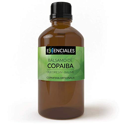 Essenciales - Bálsamo de Copaiba, 100% PURA, 100 ml | Oleoresina Natural para Aliviar y Reprar Eczemas y Psoriasis, Piel Seca