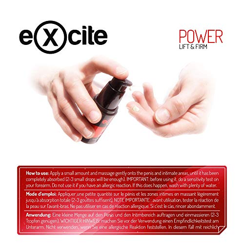 EXCITE Power Gel estimulante potenciador masculino a base de extractos vegetales. 15 ml.