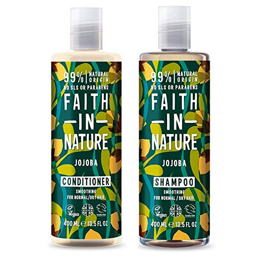 Faith In Nature Jojoba Shampoo 400ml & Conditioner 400ml Duo