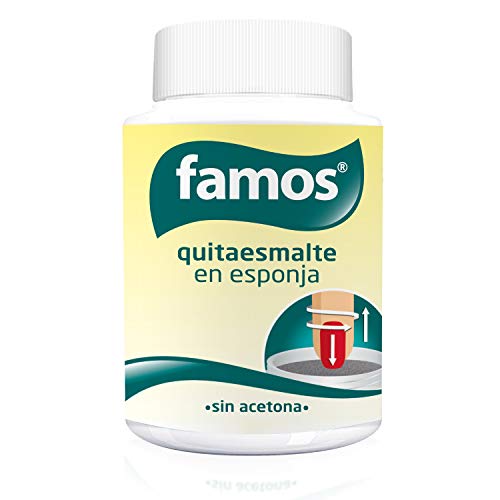 Famos Quitaesmalte Instant con esponja, 75 ml