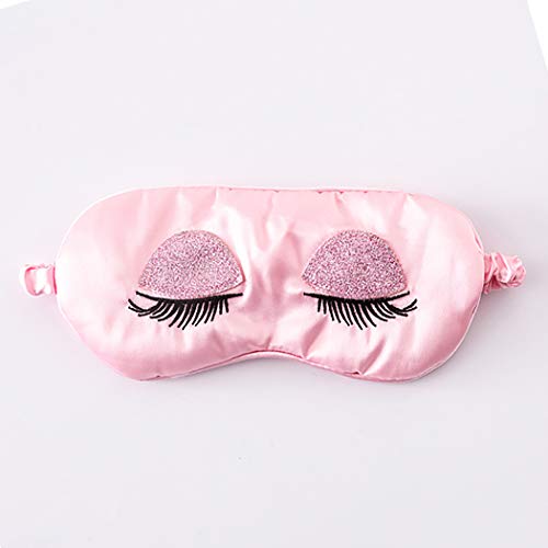 Fascigirl 2pcs Eye Covers Bordado Transpirable Suave Sueño Máscaras Sombras De Ojos Para Mujeres