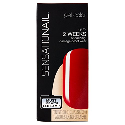 Fing'rs Sensationail Gel de Uñas Tono Scarlet Red - 7.39 ml (71593)