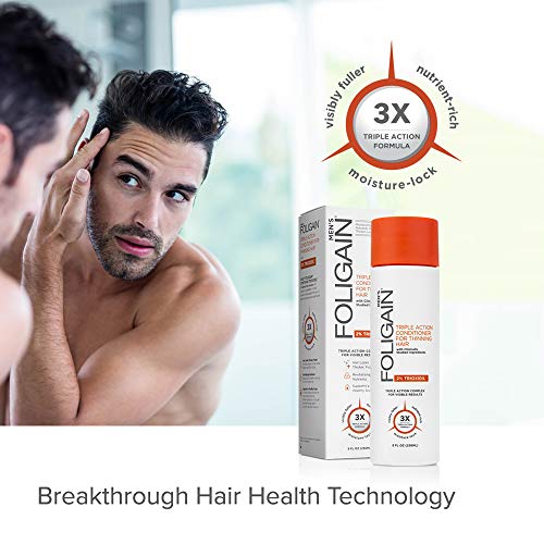 FOLIGAIN - Acondicionador capilar regenerativo para hombres con 2% de trioxidil - 236 ml